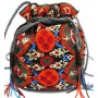 Boho beaded puffy bag
